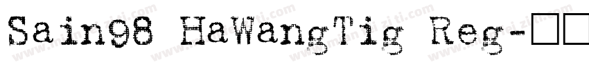Sain98 HaWangTig Reg字体转换